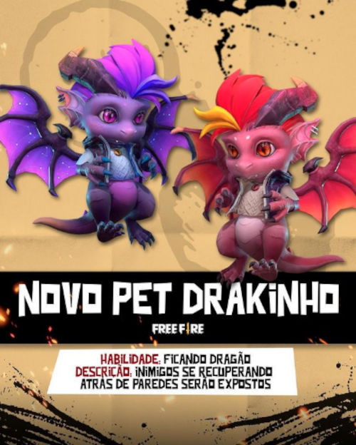 Free Fire recibe nueva mascota: Drakinho