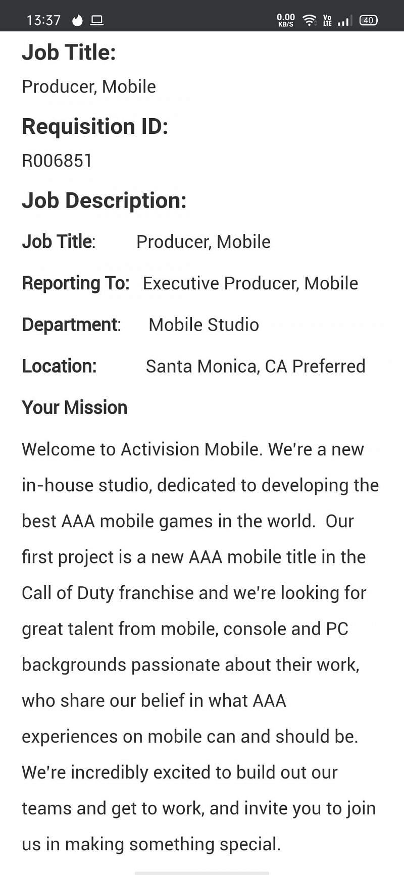 Habrá más balas: Call of Duty Mobile tendría otro juego en desarrollo