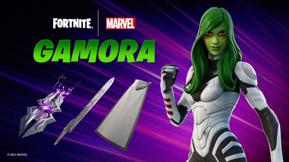 Gamora dejó a los Guardianes y llega a Fortnite