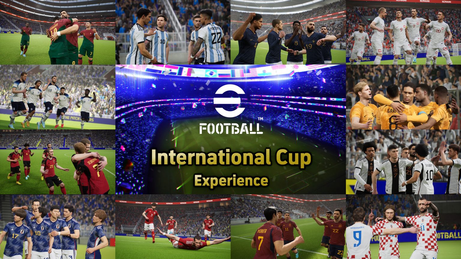 eFootball 2023 “La fiesta del futbol” con selecciones nacionales