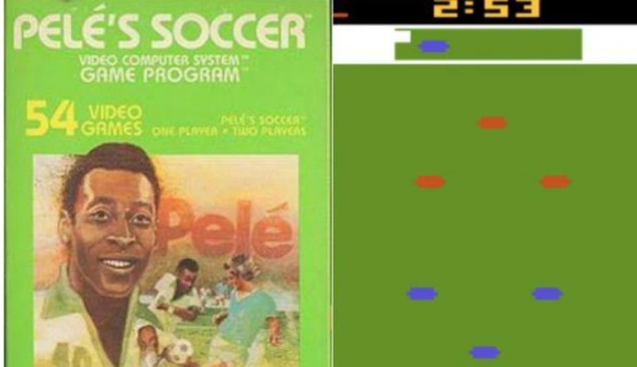 Pelé, primer atleta real en un videojuego.