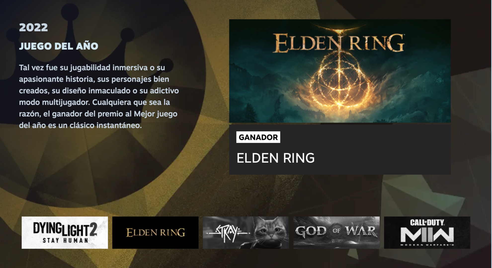 Steam Awards 2022 Elden Ring Y Todos Los Ganadores 
